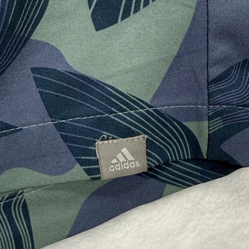 Adidas Golf Shorts Bird Print Casual Athletic Blue Green Mens Size 38‎